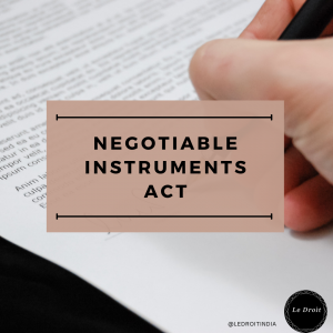 Negotiable Instruments Act-(Self-Paced)