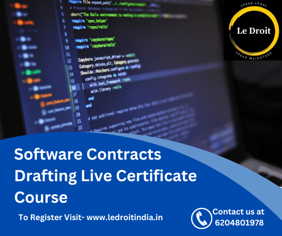 Software Contracts Live Drafting Certificate Course