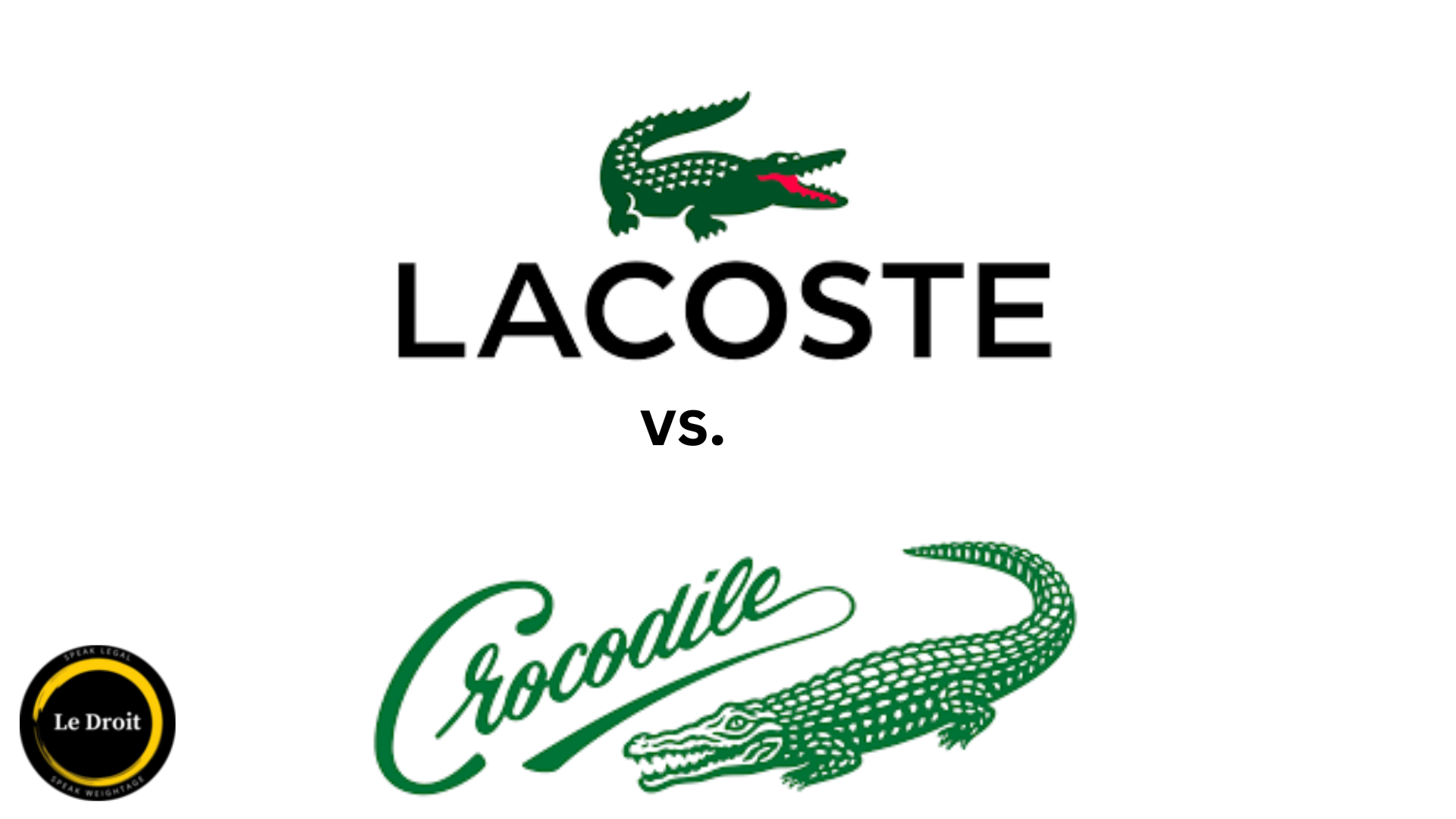 The Delhi High Court s Landmark Ruling Crocodile Logo Dispute Between Lacoste and Crocodile International LeDroit India