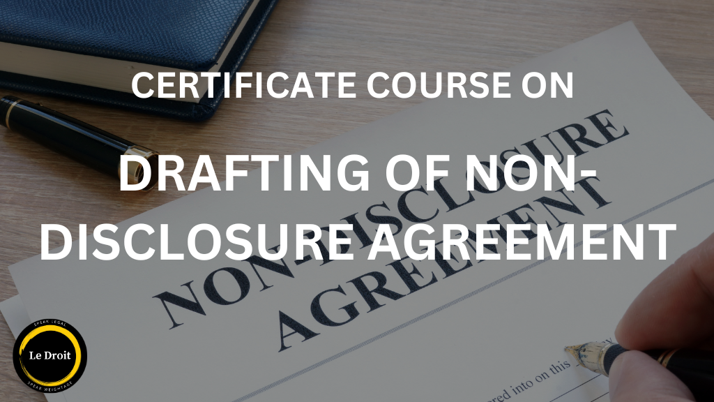 Drafting of Non-Disclosure Agreements (Self-Paced)