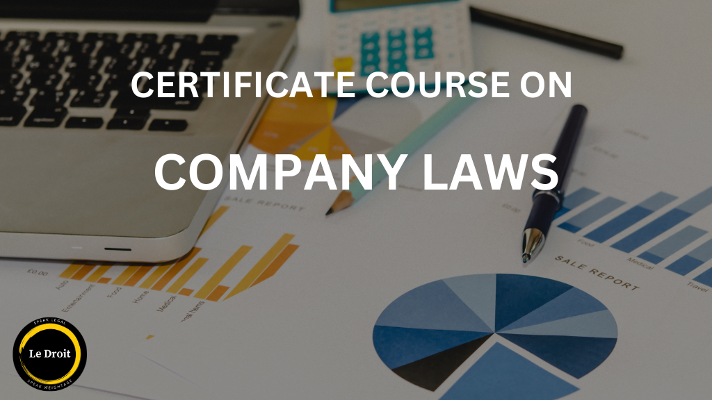 Company Laws in India- Certificate Course