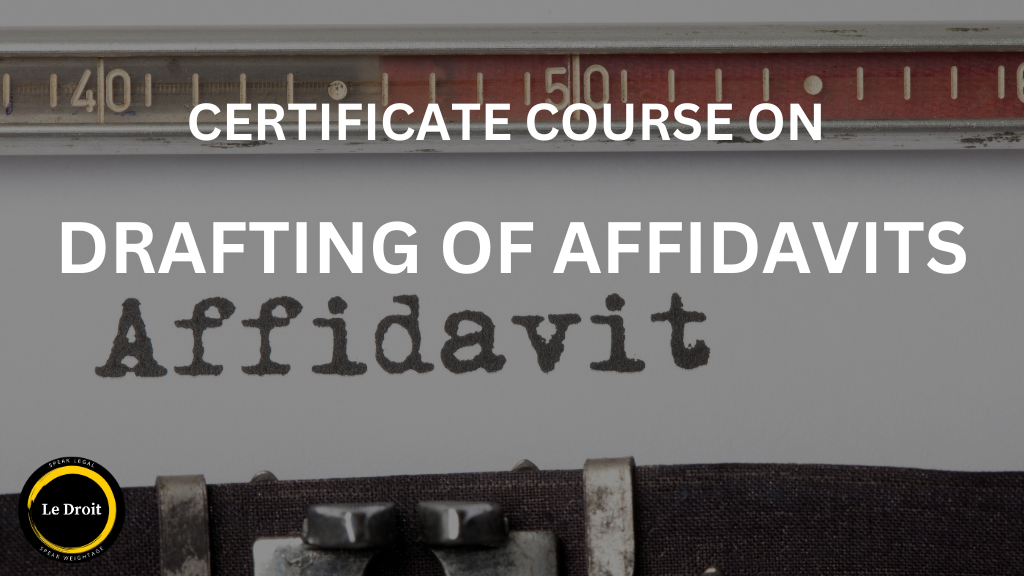 Drafting of Affidavits