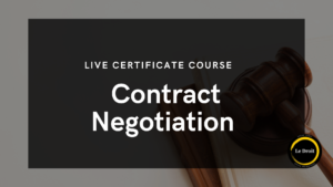 Contract Negotiation-Live Certificate course