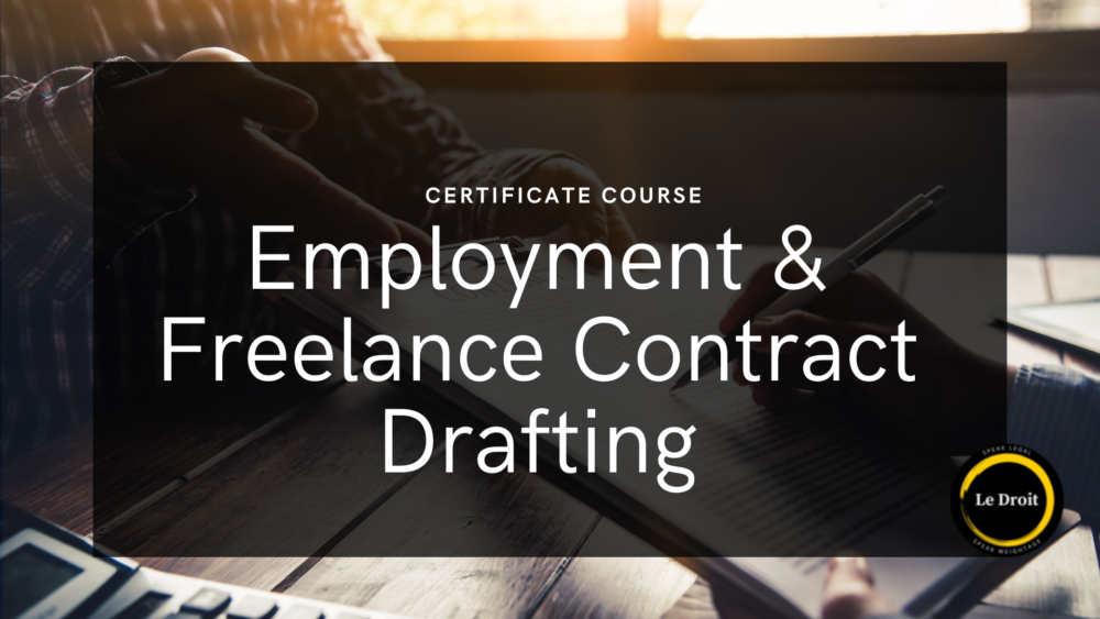 employment & freelance contract drafting certificate course