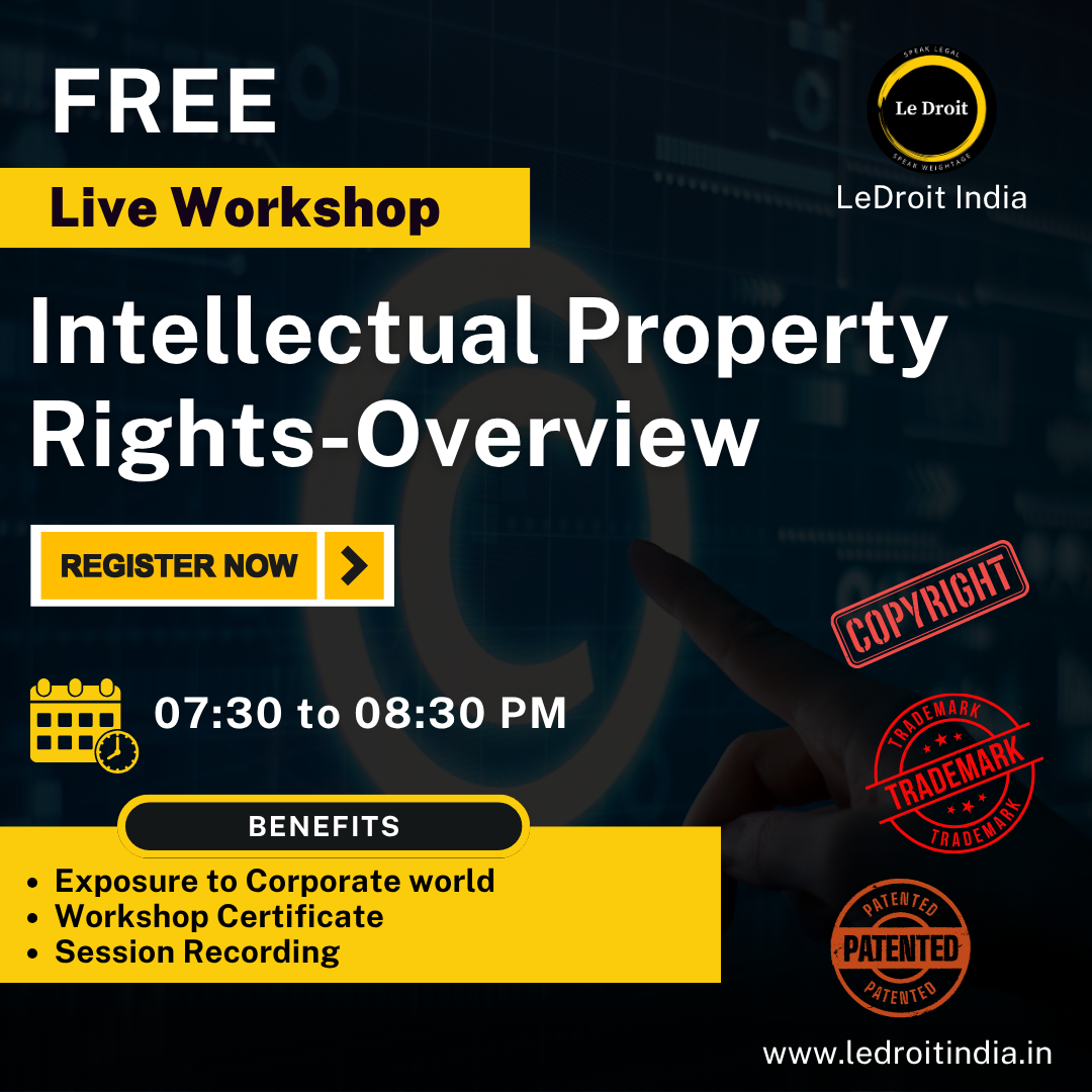 Free Live Webinar on Intellectual Property Rights (IPR)