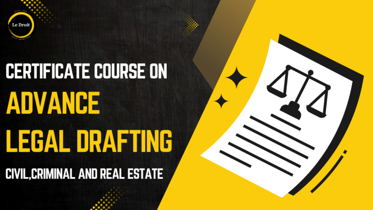 Advance Legal Drafting (Civil & Criminal) Live Course