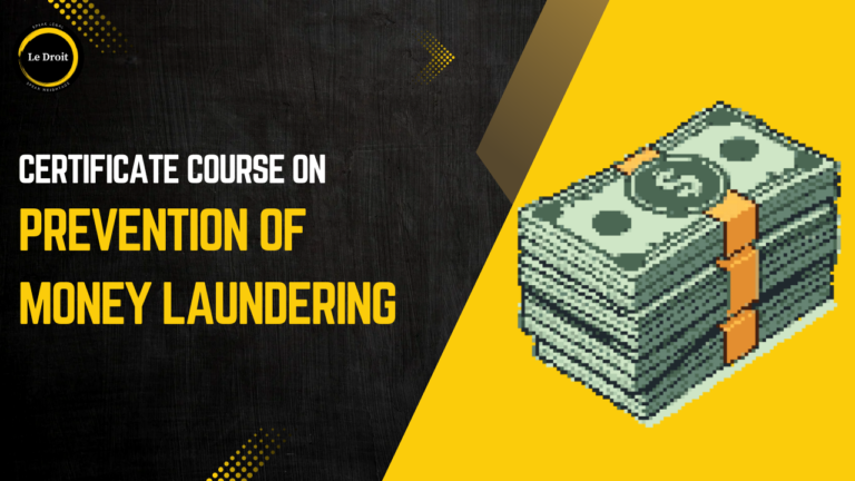 Prevention of Money Laundering
