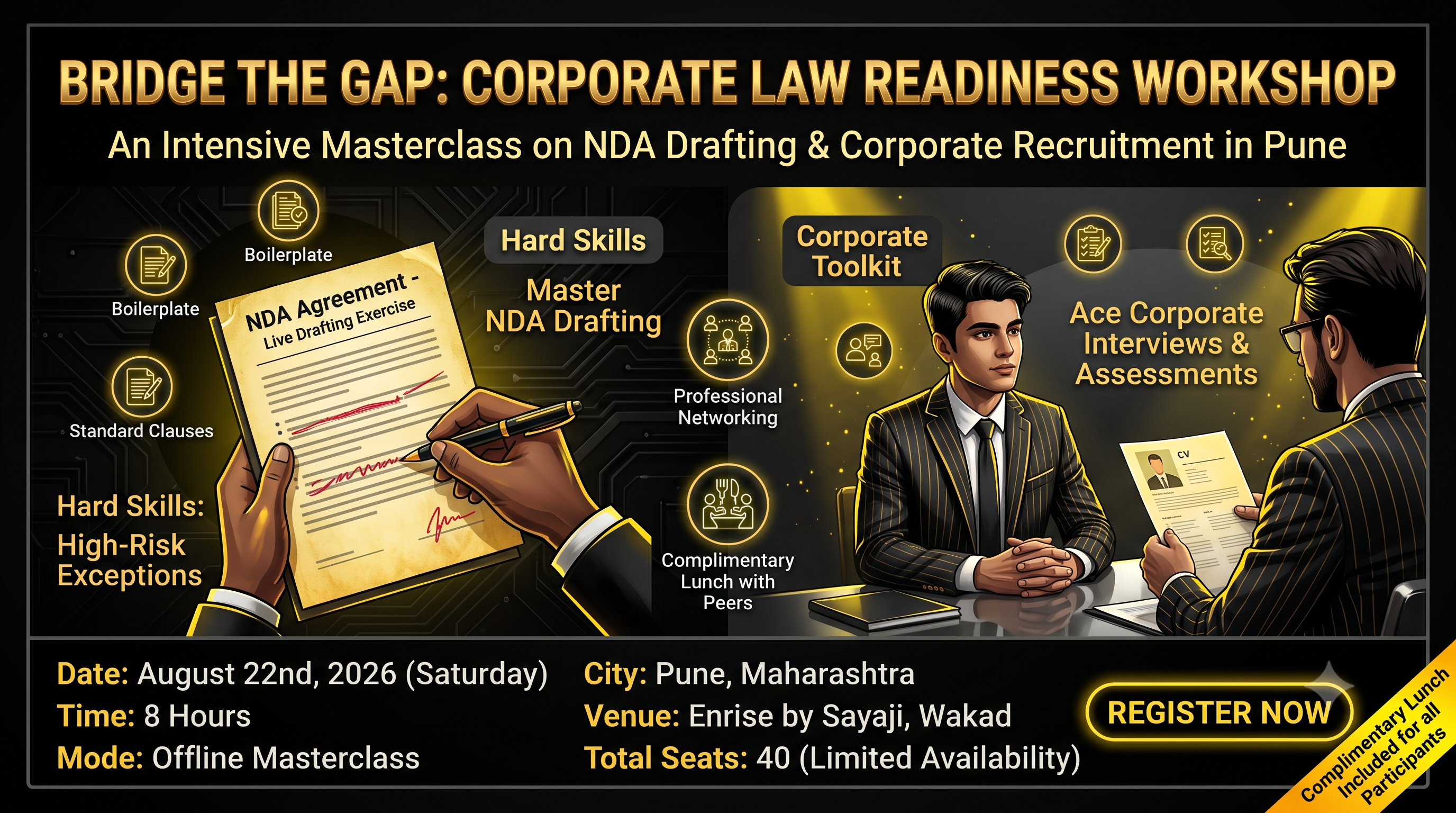 Corporate Job Bootcamp & Hands-on NDA Drafting Workshop: Pune Chapter