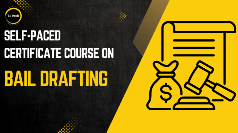 Bail Drafting (Self-Paced) Certificate Course